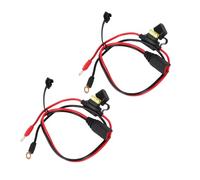 2pz Cablaggio, Compatibile con NOCO GC002 X-Connect M6 (1/4in) Connettore Terminale Occhiello Cavi Caricabatterie di Mantenimento Cavi di Batteria Cavi Accessori per NOCO