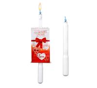 2pz Candela con Striscione a Sorpresa, Candele di Compleanno Pop-Up Creativa Candele Buon Compleanno Candela Sorpresa Compleanno per Articoli per Feste (Cuore d'Amore)