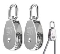 2PZ Carrucola Puleggia Singola Blocco Carrucole M50/400KG, Puleggia Carrucola Co