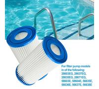 2pz Cartucce Filtro Per Piscina per intex per Easy Set A&C Ricambio