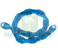 2PZ CATENA CEMENTATA MAGLIA QUADRA RIVESTITA IN PLASTICA MM.6X6 CM.60: