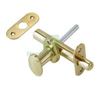 2PZ CATENACCIO A CREMAGLIERA CON POMOLO B.T.MM.80 OTTONE LUCIDO:
