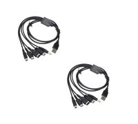 2Pz Cavo USB Ricarica 5 in 1 Nintendo 3DS XL 2DS DSi GBA SP PSP Wii U Caricatore