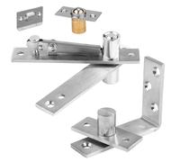 2pz Cerniere a Bilico per Porte con Chiusure a Sfera per Porta, Invisibili Resistenti Cerniera a Bilico Cerniera Porta Nascosta Ferramenta con Rotazione di 180 Gradi per Porte Segrete Armadi
