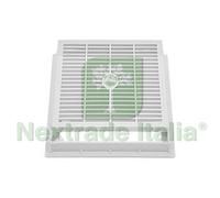 2PZ CHIUSINO GRIGLIATO CON TELAIO PER POZZETTO CM.20X20: