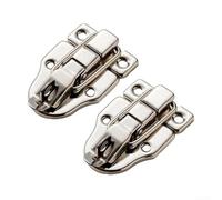 2pz Chiusure Scorrimento Lega Zinco Antica per Cassette(silver) | Lega zinco robusta, finitura antica, meccanismo scorrevole fluido, per ideale per cassette , installazione semplice