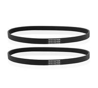 2pz Cinghia di Trasmissione per Lavatrice WH01X27538, Compatibile con GE Lavatrici Sostituisce i Pezzi AP6328256 PS12299369 4587903 290D1101P005 (Nero)