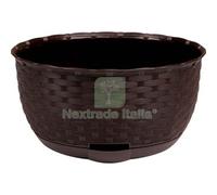 2PZ CIOTOLA RATTAN NATURAL STEFANPLAST PP MOKA CM 30 H.CM 14,5: