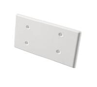 2PZ Coperchio rettangolare per scatola da incasso 506 507 bianco con viti cassetta 6 7 moduli