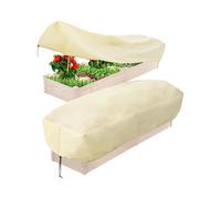 2pz Copripiante Non Tessuto da per giardino per Letti Rialzati con Chiusura