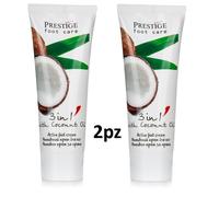 2pz Crema per piedi attivo 3 in1 cocco "Vip`s prestige" 75 ml