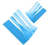 2pz Cucchiai Dosatori Piatti 3 in 1 Polygons, Cucchiai Dosatori Pieghevoli Cucchiai Dosatori Piatti Magnetici 6 Diverse Dimensioni Cucchiaio da Cucina per Cucinare Liquidi Ingredienti (Blu)