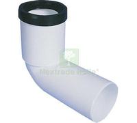 2PZ CURVA WC PROLUNGATA SCARICO IDRICO AD INNESTO PP BIANCO MM 90: