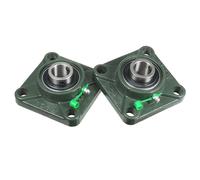 2pz Cuscino blocco cuscinetto UCF204 20 millimetri montato Orso flangia quadrata