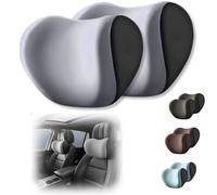 2pz Cuscino Poggiatesta Auto Memory Foam Supporto Cervicale Collo Schiena Coppia