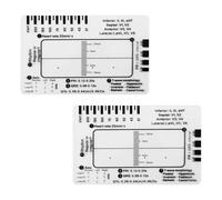 2pz Elettrocardiogramma 7 Righello Passaggio, Calibri Elettrocardiografici Trasparenti Portatili Righello Interpretazione Carta Distintiva Strumento Misurazione per Studenti Medicina Clinici