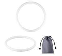 2pz Fascia di Supporto per Tendine Rotuleo Fascia per Ginocchio, Silicone Tutore per Ginocchio Rotuleo Elastico Fascia per Ginocchio per Basket Dolore al Ginocchio Corsa Escursionismo (Bianco)