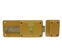 2PZ FERROGLIETTO SERRATURA LEGNO APPLICARE 5 M+S. CIL FISSO ART. P50 E.40: