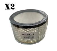 2Pz Filtro HEPA Bicone Aspiracenere KOMBO Ricanbio Universal x Fusti 15 e 20 Lt.