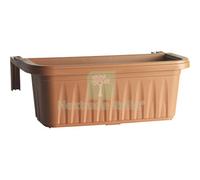 2PZ FIORIERA RONDINE BAMA PP TERRACOTTA CM 50X20 H.CM 18,5: