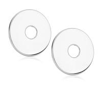 2pz Flangia per Braccio Doccia Grande, 8cm Piastre di Scudi Rotonde di Grandi Dimensioni Parti di Ricambio per Copritubo Doccia in Acciaio Inossidabile per Bracci Soffione Doccia