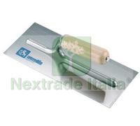 2PZ FRATTONE PER STUCCO IN ACCIAIO CON MANICO IN LEGNO CM.24X10: