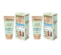 2pz GARNIER skin active BB CREAM PELLI GRASSE E MISTE chiara 50ml