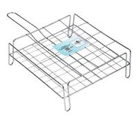 2PZ GRATICOLA BARBECUE A RETE DOPPIA CARCIOFI FD ACCIAIO CROMATO CM 30X30
