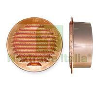 2PZ GRIGLIA AERAZIONE TONDA FISSA IN RAME E BOCCAGLIO IN PLASTICA Ø MM.150: