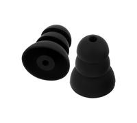 2Pz Inserti Orecchio Silicone Neri Antirumore Comfort Donna