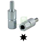 2PZ INSERTO X COPPIA CONICA DECESPUGLIATORE DENTI 7 ITALIA: