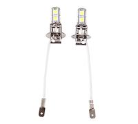 2PZ Lampadina Fendinebbia H3 5050 Bianco 9SMD LED Xenon DC 12V Fendinebbia Lampada LED Auto Lampadina Fendinebbia Alta Luminosità 6500K~7000K Lampadine Fendinebbia per Auto