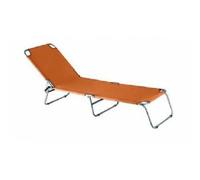 2PZ LETTINO SEDIA SDRAIO KATIA COLORE ARANCIO ACCIAIO MARE,GIARDINO,SPIAGGIA