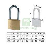 2PZ LUCCHETTO ARCO LUNGO "FAI BY VIRO" MM.40 (ART.554.42):