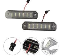 2pz Luce Targa LED di Ricambio 8V-15V Bianco Impermeabile 34100S04A01
