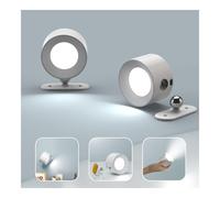 2pz Luci da Parete a Batteria Applique da Parete per Interni con 3 Modalità di