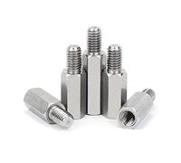 2pz M8×100mm+15mm Distanziatore per scheda madre PCB esagonale maschio femmina distanziatore distanziatore per pilastri in acciaio inossidabile