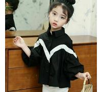 2Pz Maglietta Per Ragazze Pantaloni A Campana Non Foderati Con Maniche A Puff