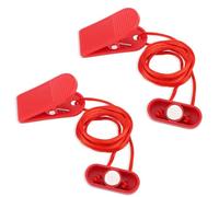 2pz Magnete per Tapis Roulant, 4,2x1,7cm Interruttore di Sicurezza Magnetico Universale Magnete di Arresto di Emergenza per Tapis Roulant per Tapis Roulant e Macchine da Corsa (Ovale Piatto)