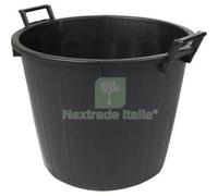 2PZ MASTELLO TONDO 2 MANICI ICS LDPE NERO LT 32 CM 44 H.CM 35: