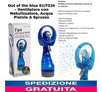 2pz Mini Ventilatore Portatile con Nebulizzatore, Acqua Pistole Spruzzo 285ml 5W