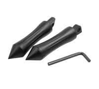 2pz nero lega alluminio per moto pedanine resto pedale per Harley Davidson