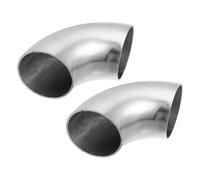 2pz OD 2.01" 90 Gradi Piegato Scarico Tubo Mandrino Piegato Gomito