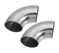 2pz OD 2" 90° 1.2mm Spessore Automobile Tubo Gomito Scarico