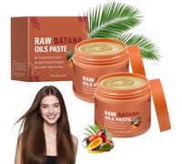 2pz Olio Batana crudo, maschera capelli secchi anticaduta capelli folti