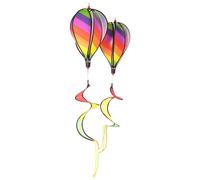 2PZ Palloncino Wind Spinner un Righe Windsock Balloon Yard Decor Spiral Bal2599