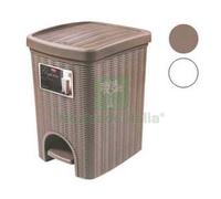 2PZ PATTUMIERA DA BAGNO ELEGANCE IN POLIPROPILENE LT.6 CM.20,5X20,5X28H. COLORE: