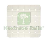 2PZ PEDANA PER DOCCIA IN PLASTICA BIANCA "ELITE" CM.58X58:
