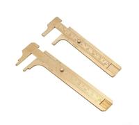 2pz per calibro a Corsoio in Ottone, Scala Doppia 80/100mm 2pz | Per , Precisione Massima, per ideale per Artigiani, Ottone Solido, Scala 80-100mm