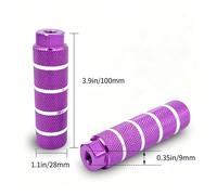 2pz per punte Colonna Piede Bicicletta Alluminio 100x28mm per Assale Anteriore